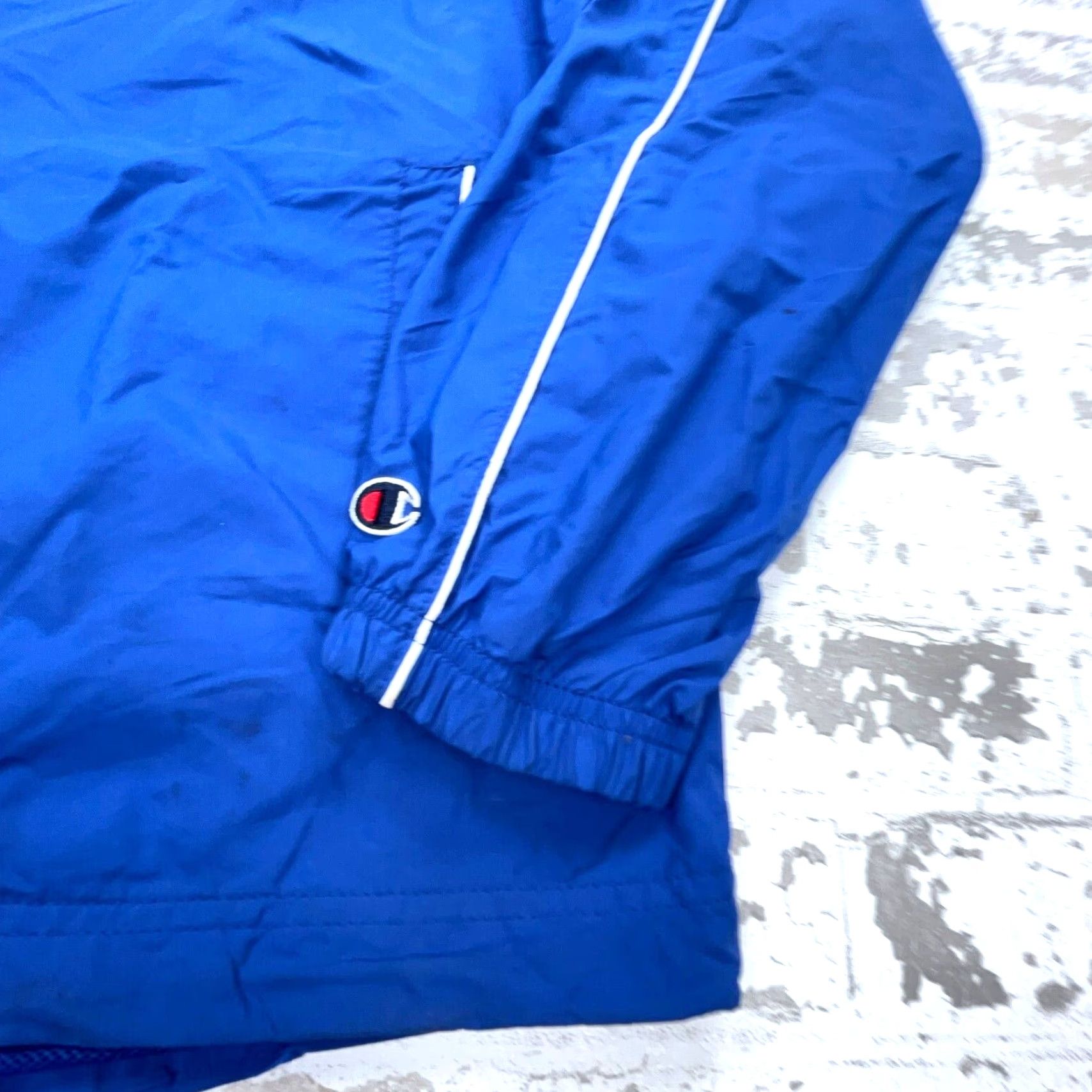 Champion Champion Jacket Men L Blue Windbreaker Pockets All Seasons Breathable Easy Care Moisture Wicking Golf Track & Field Activewear Casual Size US L / EU 52-54 / 3 - 5 Thumbnail