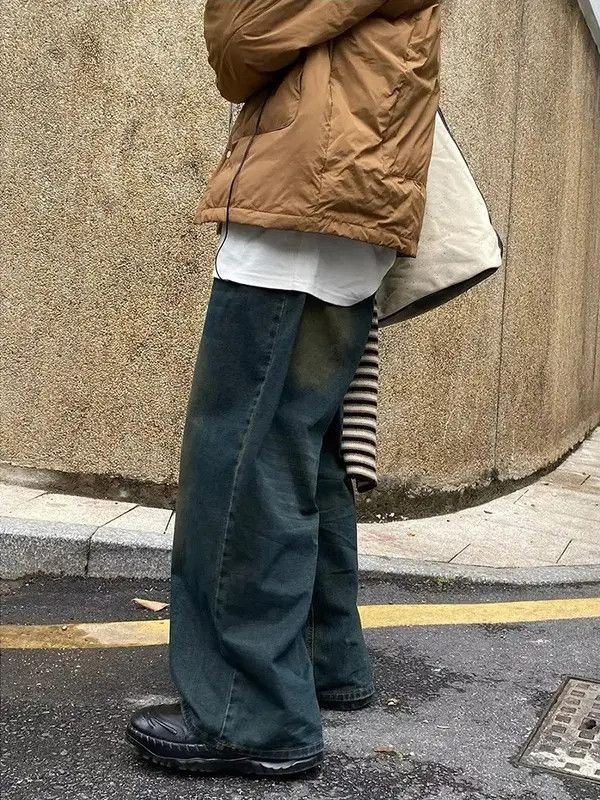 Other Vintage Washed Baggy Wide Leg Size US 33 - 6 Thumbnail