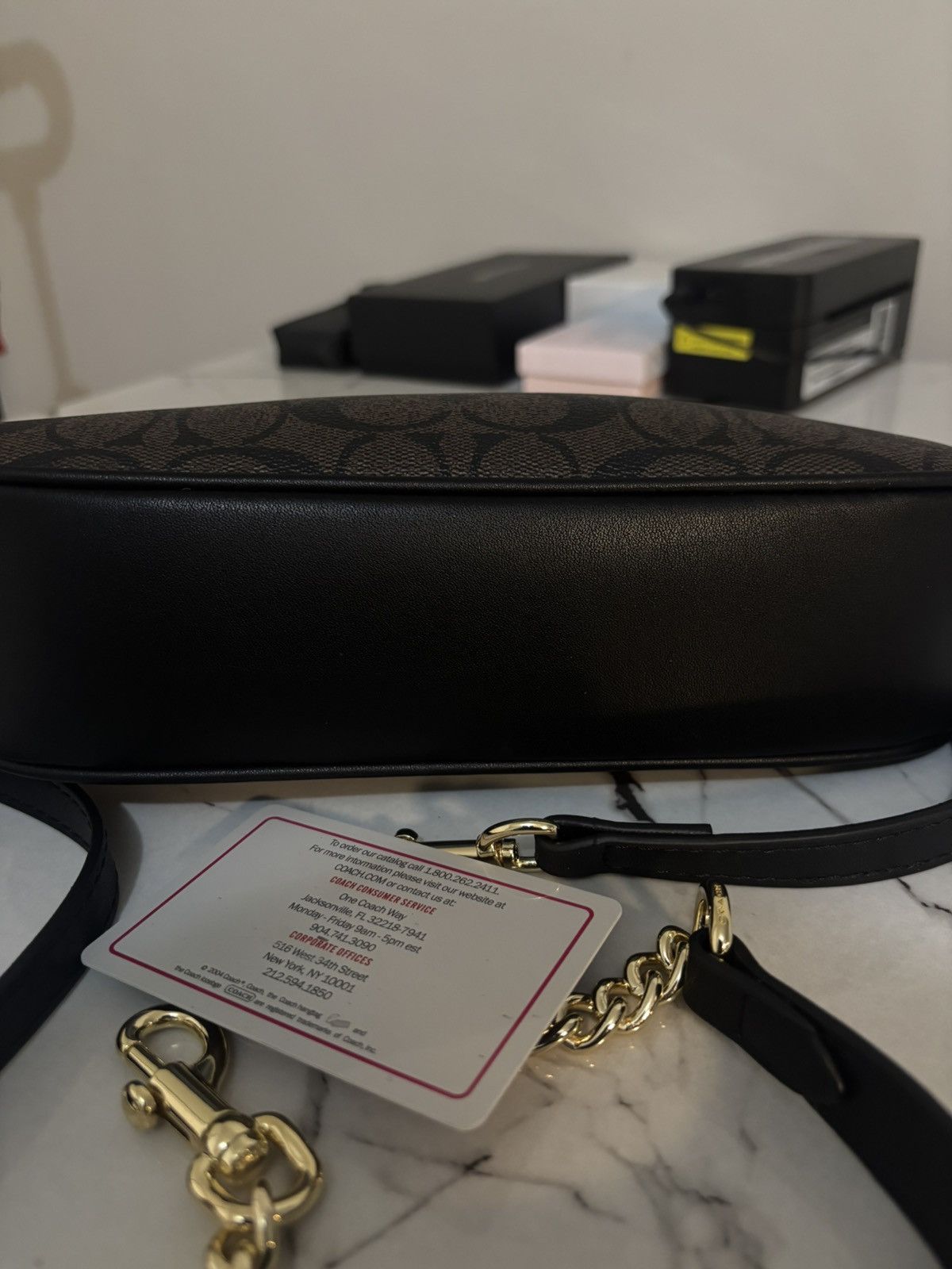Coach Coach Signature Shoulder Bag (Brown/Black) Size ONE SIZE - 5 Thumbnail