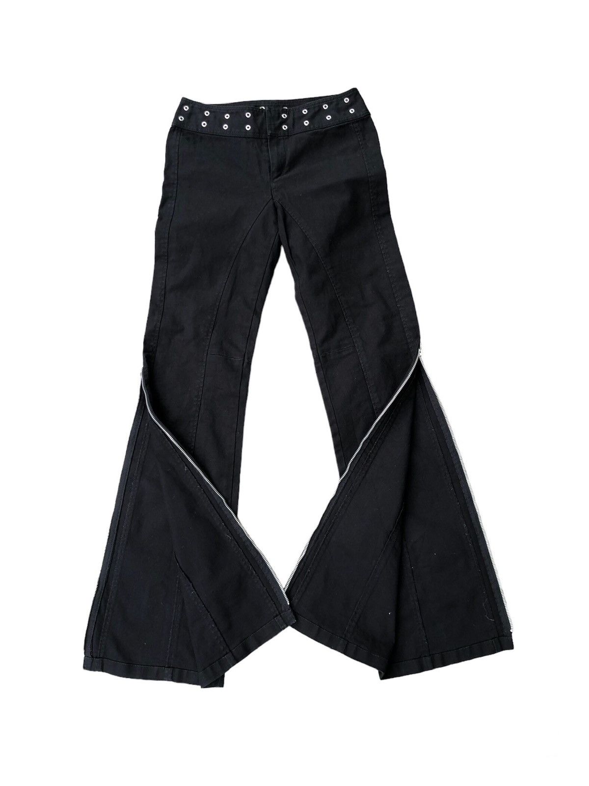 image of If Six Was Nine x Le Grande Bleu L G B Accept Offer Zipper Bootcut Jeans in Black (Size 26)