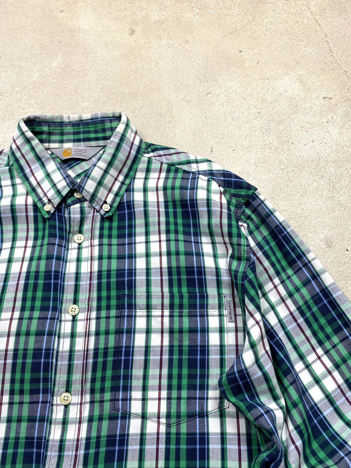 Carhartt Y2K Vintage Carhartt Checkered Plaid Shirt Hype Flannel Size US L / EU 52-54 / 3 - 4 Thumbnail