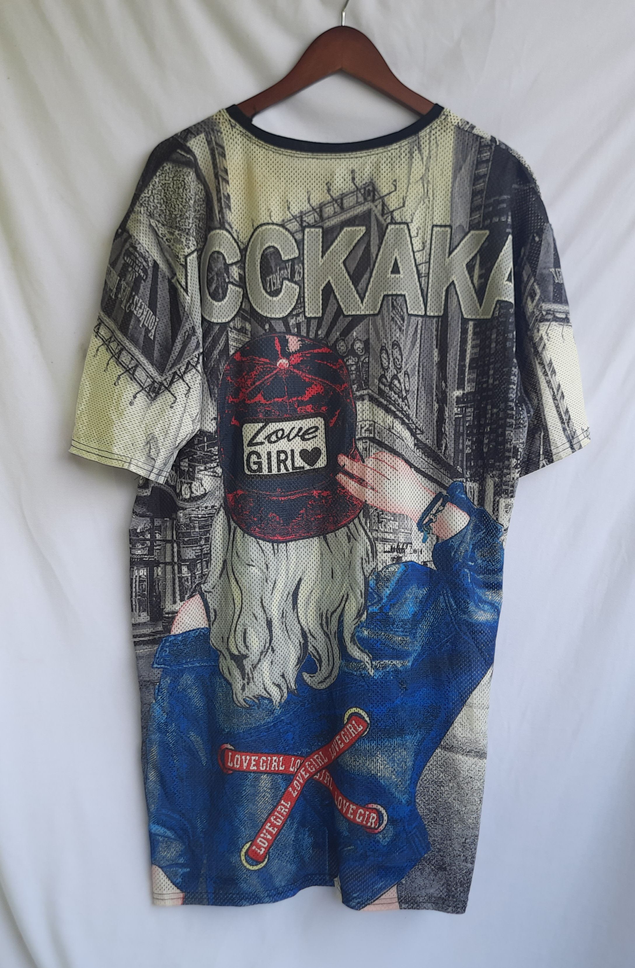 Japanese Brand Y2K KICCKAKA Jersey AOP Japan Size US XXL / EU 58 / 5 - 2 Thumbnail