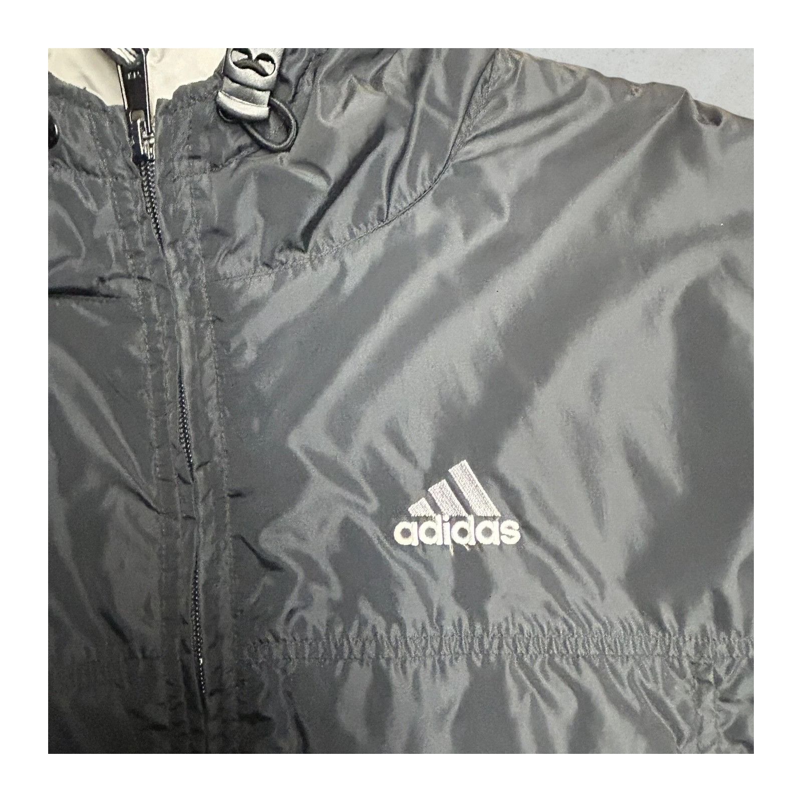 Adidas Vintage Adidas Lighweight Track Team Jacket Black Full Zip W Size US L / EU 52-54 / 3 - 4 Thumbnail