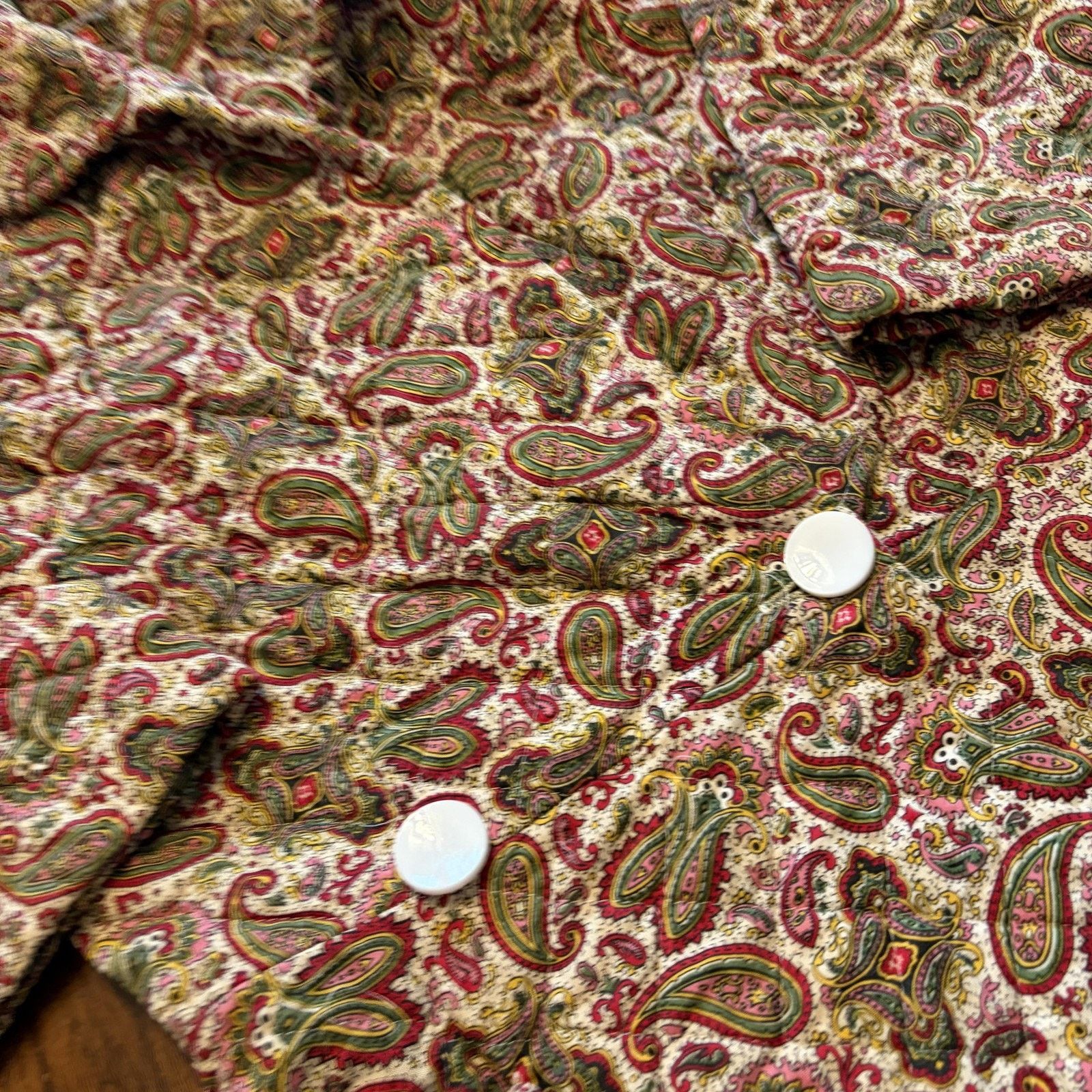 Vintage VTG Stan Herman Herbcraft M Button Up Quilted House Coat Size S / US 4 / IT 40 - 7 Thumbnail