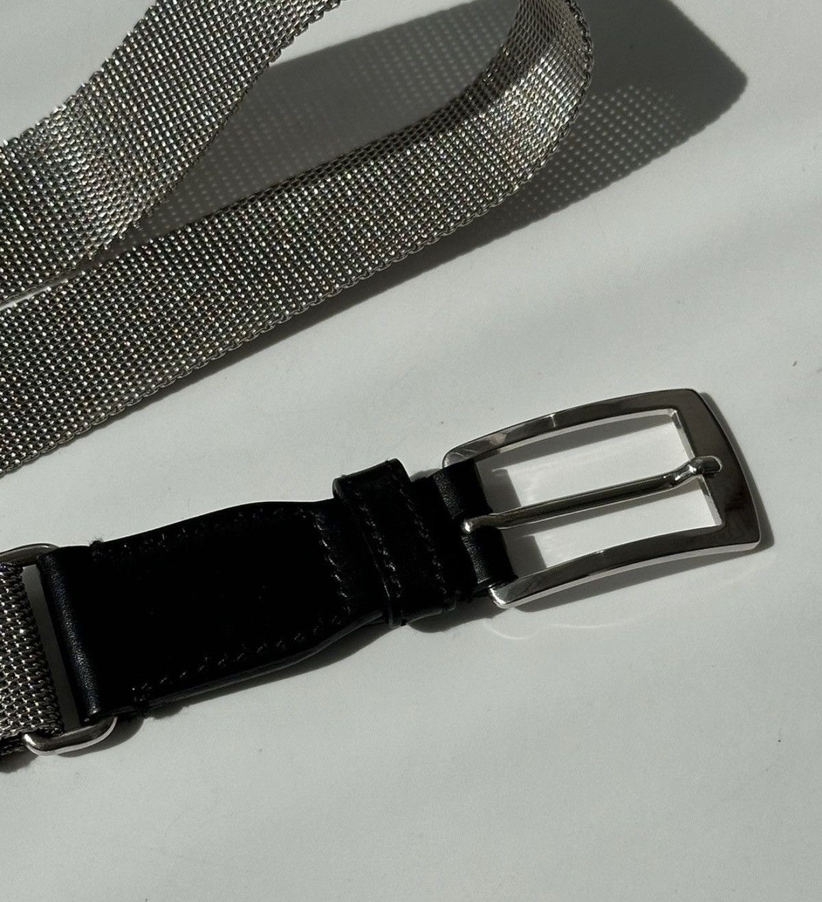 Jil Sander JIL SANDER by Raf Simons FW2005 Metal Mesh Belt Vintage Logo Size ONE SIZE - 6 Thumbnail