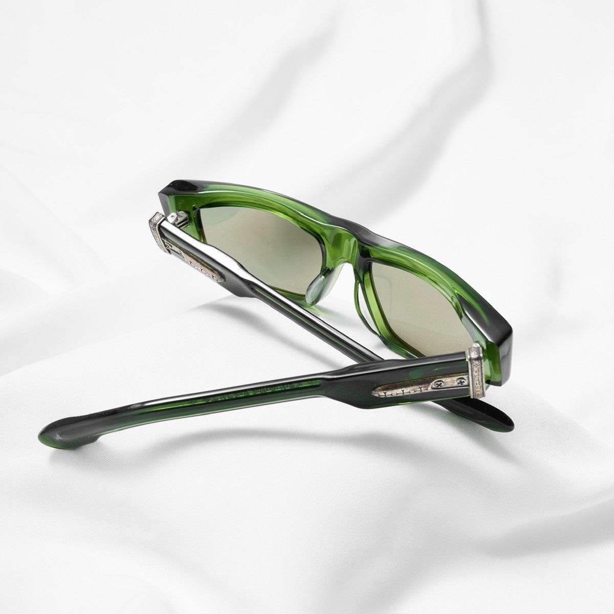 Chrome Hearts CHROME HEARTS GIRTH QUAKE DARK OLIVE SUNGLASSES Size ONE SIZE - 6 Thumbnail
