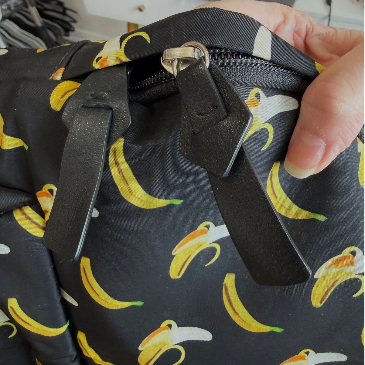 Giuseppe Zanotti Giuseppe Zanotti Banana Print Nylon Backpack Designer Luxury Size ONE SIZE - 12 Thumbnail