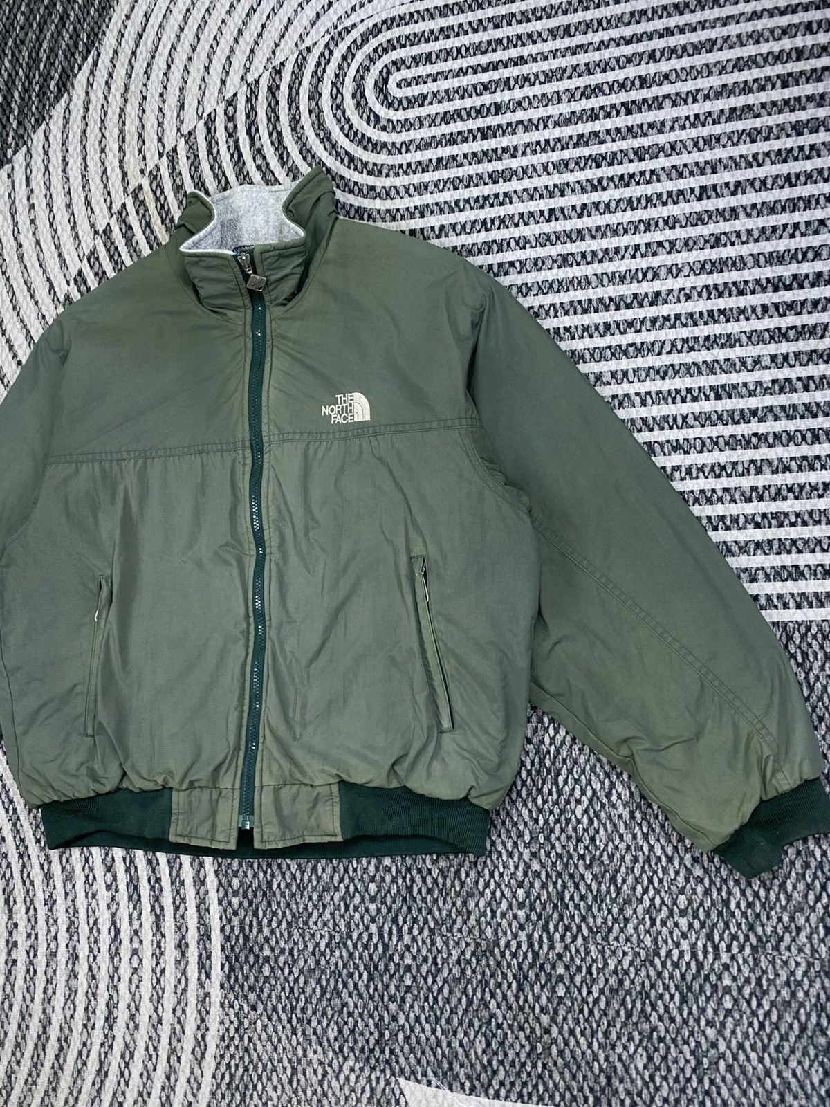 The North Face 🔥Vintage 90s The North Face Reversible Bomber Jacket Size US M / EU 48-50 / 2 - 6 Thumbnail