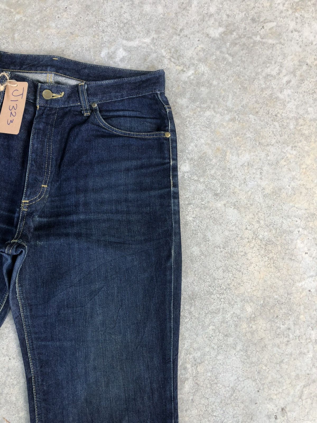 If Six Was Nine Japanese Lee Flared Jeans Distressed Denim Size US 32 / EU 48 - 5 Thumbnail