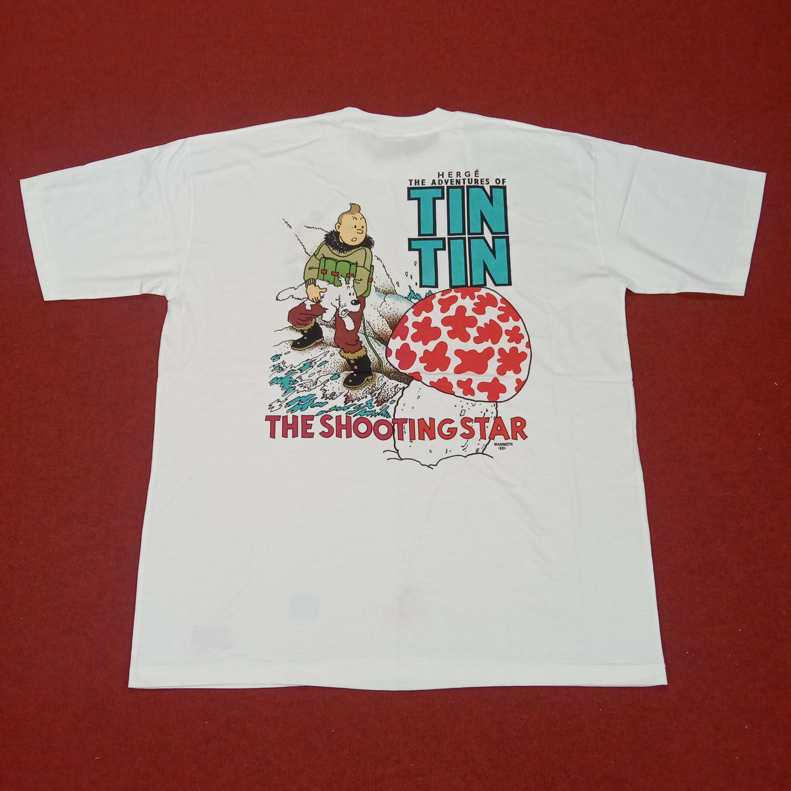 The Adventures Of Tintin Backprint Design Cartoon Tshirt