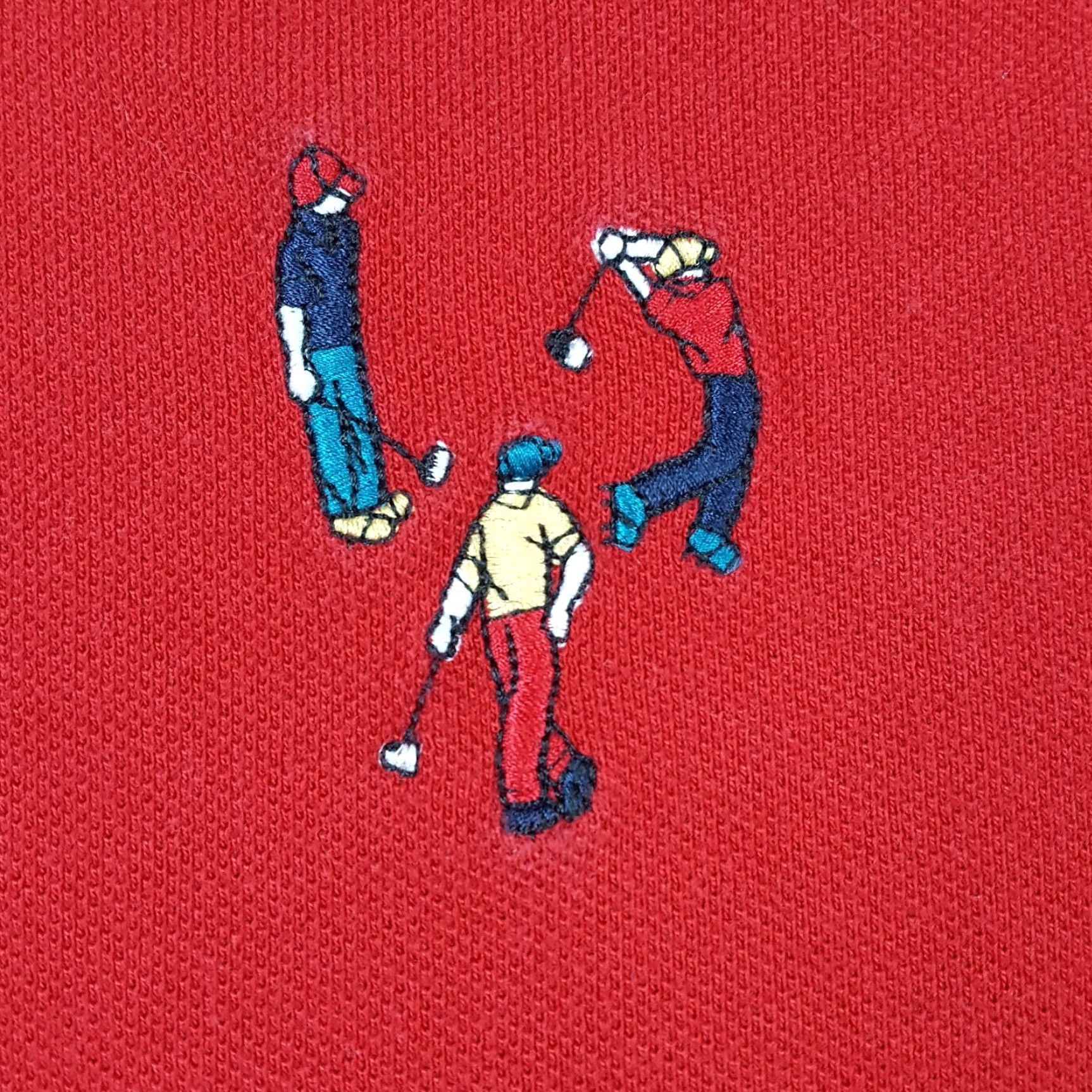 Vintage VINTAGE Pivot Rules Golf Polo Shirt Mens L Red Short Sleeve Button Collar 90s Preppy Embroidered Polo Shirt Mens Size US L / EU 52-54 / 3 - 3 Thumbnail