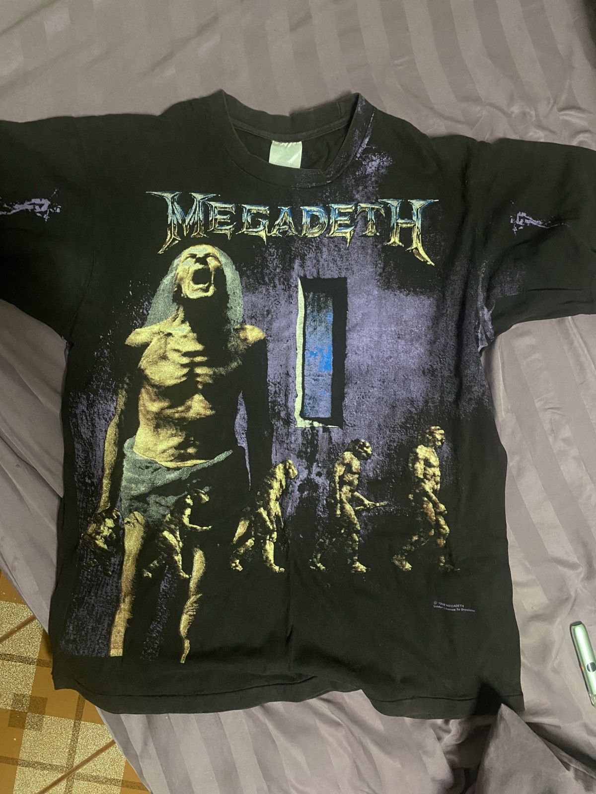 Megadeth Vintage 1992 Megadeth XL Band T-Shirt Rare Size US XL / EU 56 / 4 - 2 Thumbnail