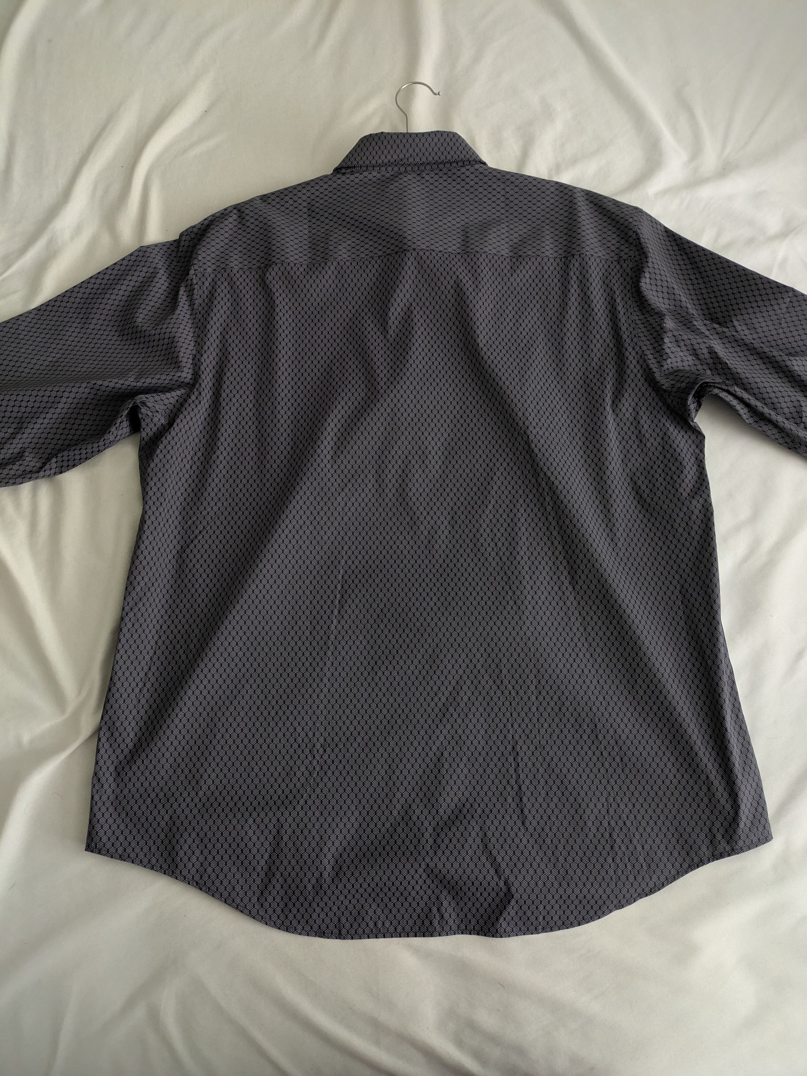 Alfani Alfani Charcoal Grey Regular Fit Dress Shirt Size US L / EU 52-54 / 3 - 2 Thumbnail
