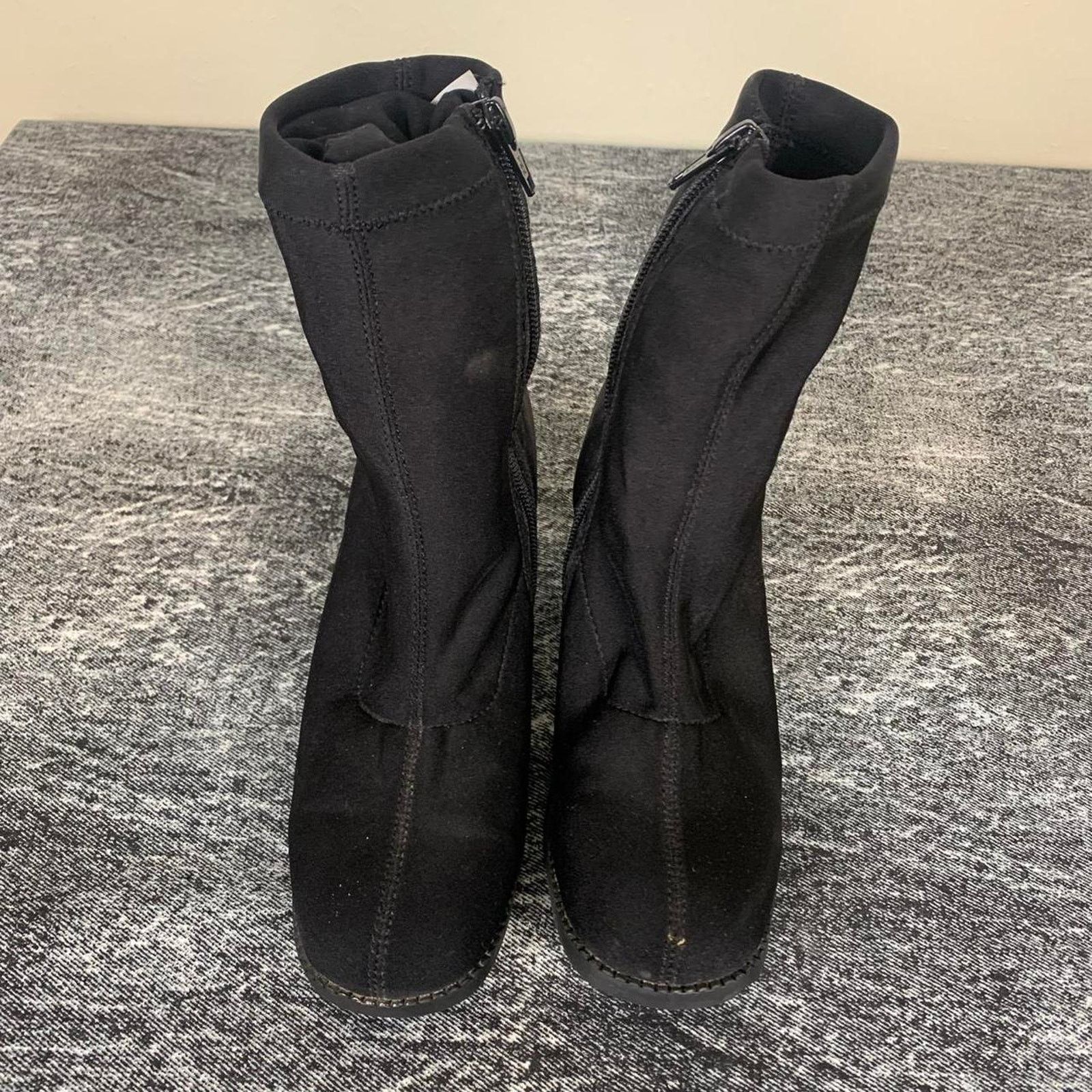 Vintage Neoprene effect high heels ankle boots Size US 6 / IT 36 - 5 Thumbnail