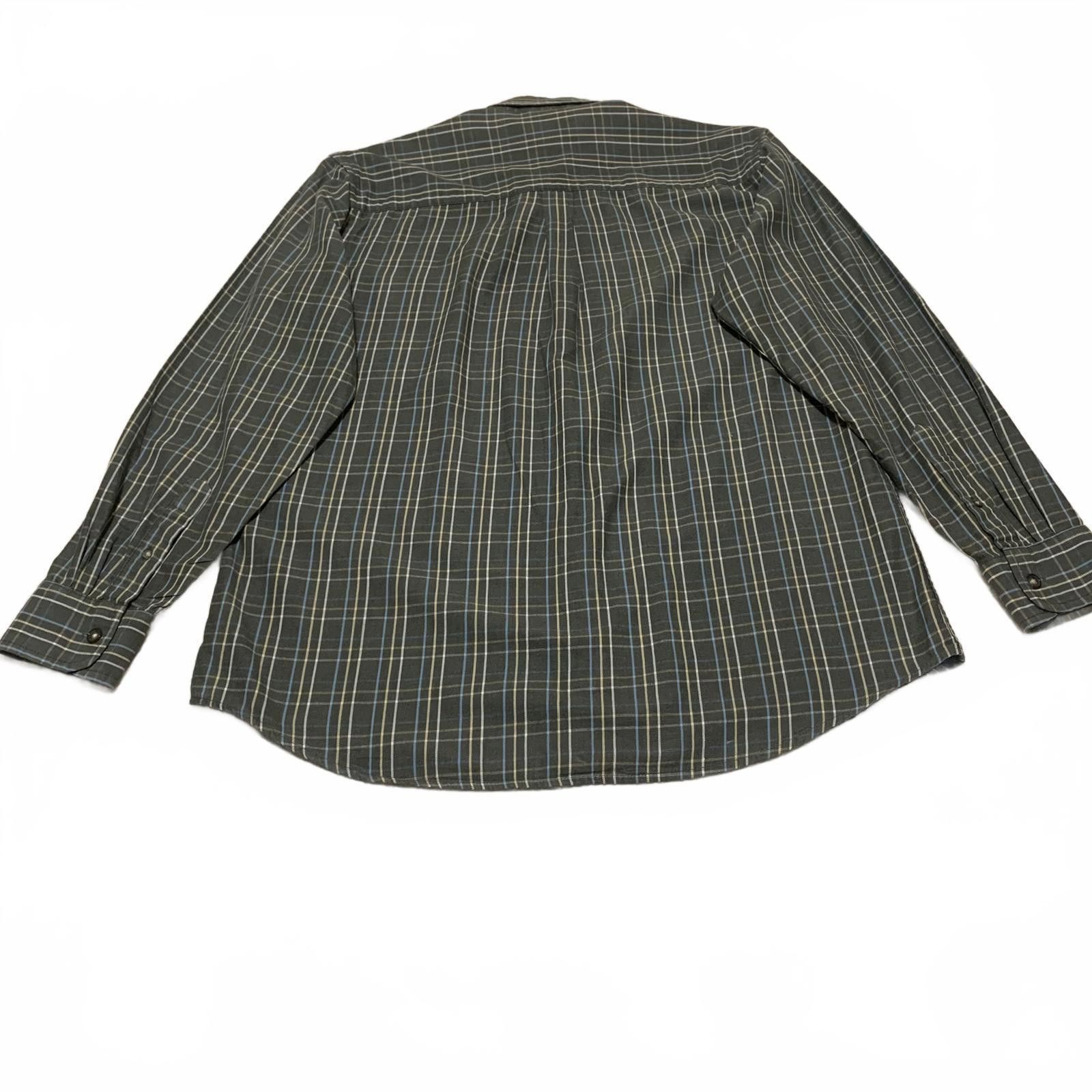 Savile Row Vintage Y2K Savile Row Men's M Plaid Olive Shirt Size US M / EU 48-50 / 2 - 3 Thumbnail