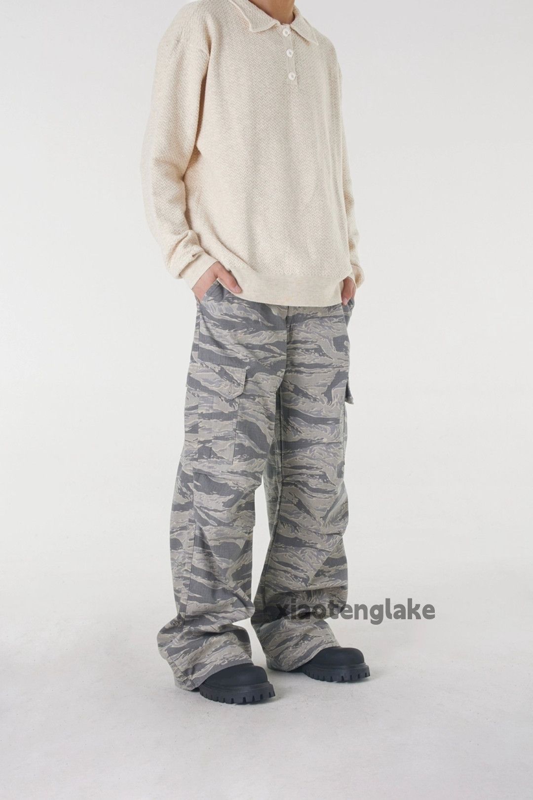 Designer × Japanese Brand × Vintage washed faded utility military outdoor baggy cargo pants Size US 28 / EU 44 - 2 Thumbnail