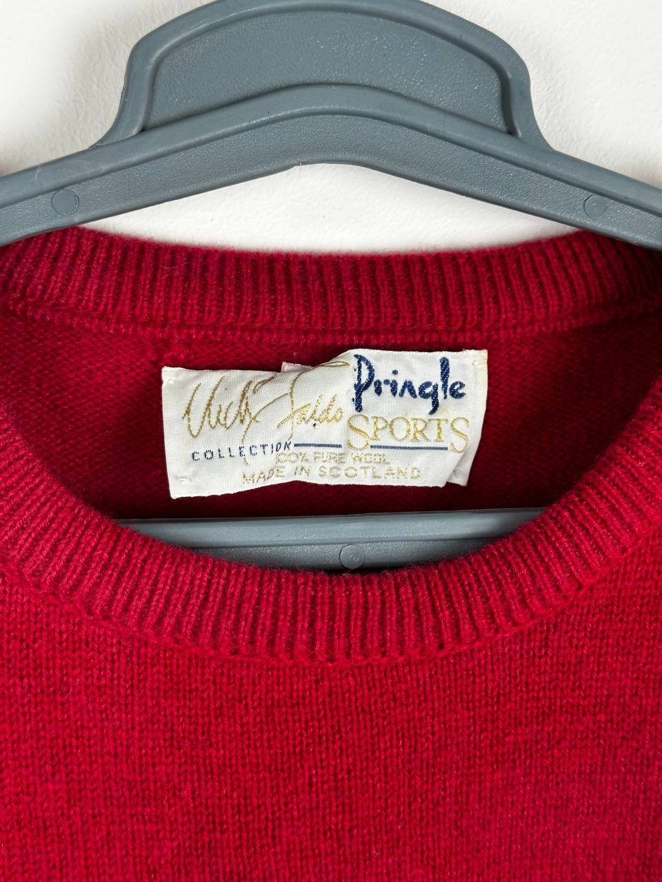 Pringle Of Scotland × Vintage Vintage Pringle of Scotland Red Jumper 80s Size US L / EU 52-54 / 3 - 5 Thumbnail