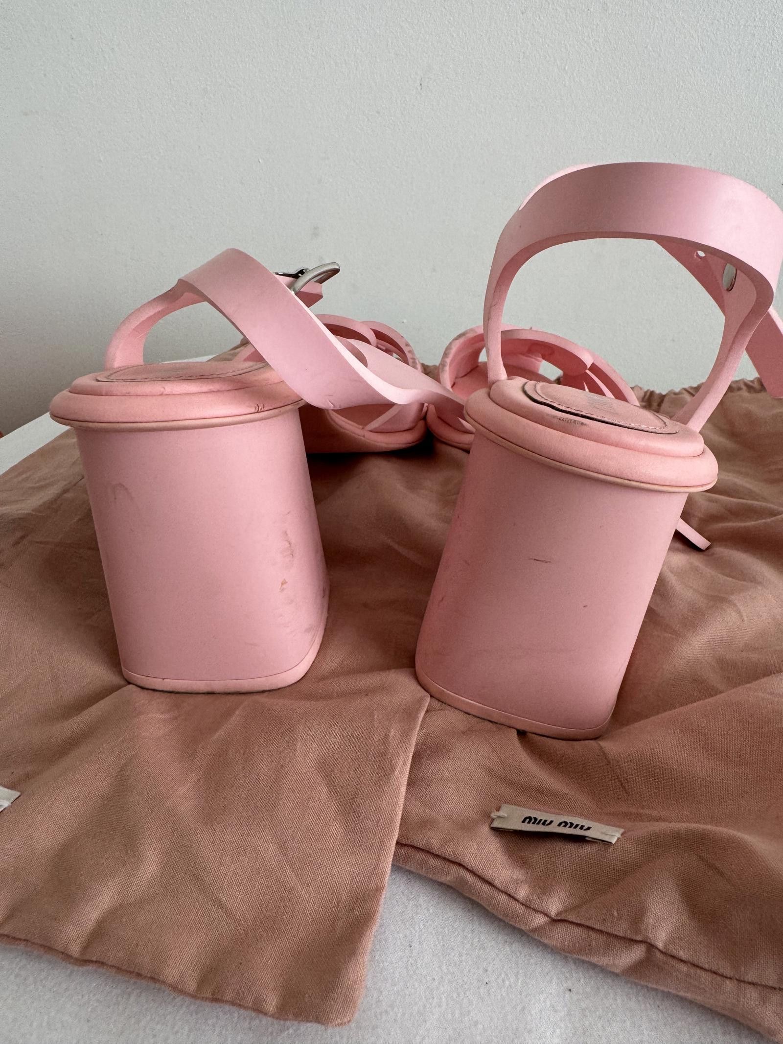 Miu Miu Miu Miu Jelly Sandals. Pink. UK 7. Size US 9 / IT 39 - 6 Thumbnail