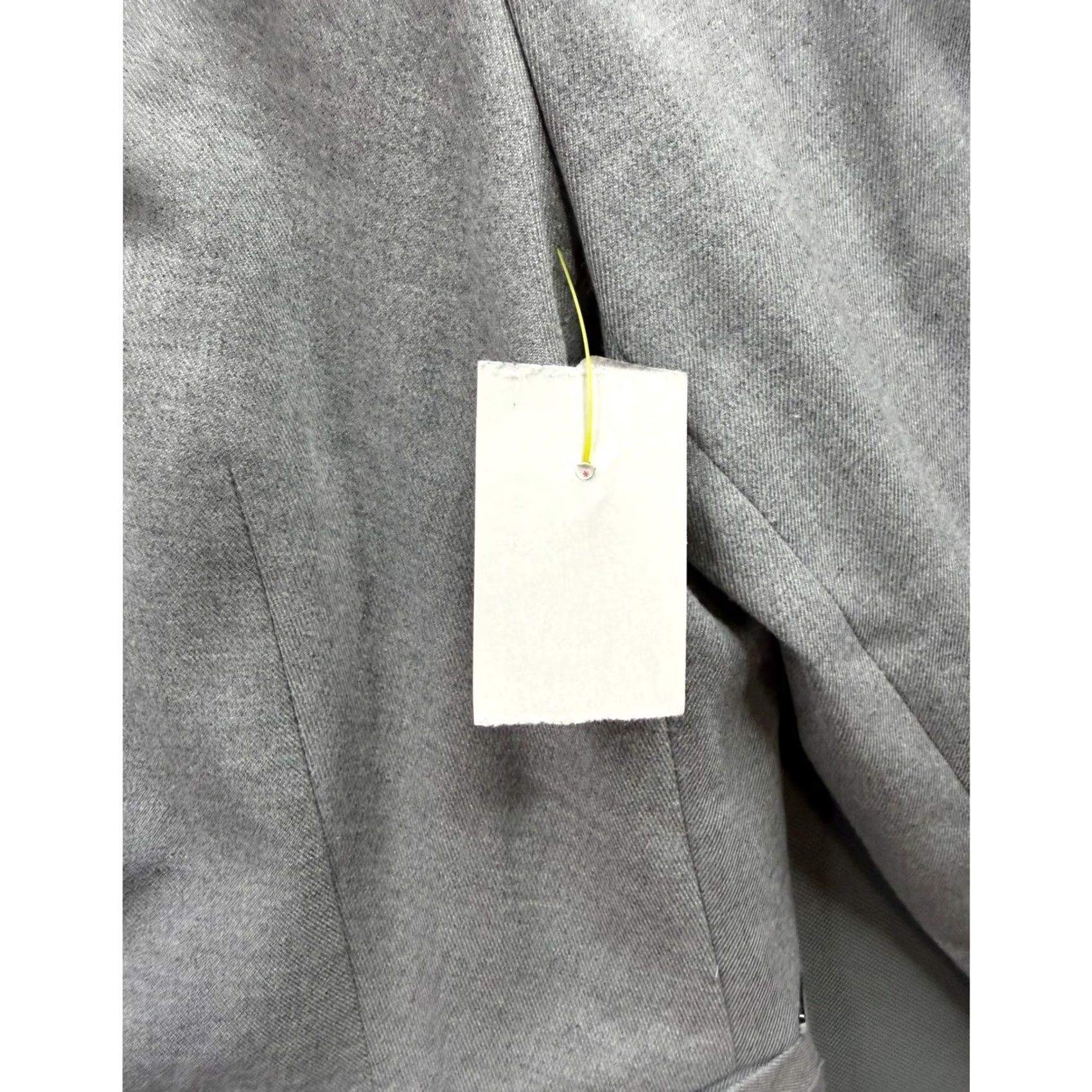 DKNY DKNY Blazer Womens Grey Collarless Ring Closure Open Front Jacket 14P Size XL / US 12-14 / IT 48-50 - 3 Thumbnail