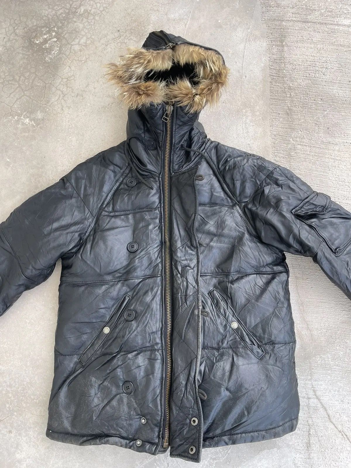 Avirex VTG Avirex LTD Leather Snorkel Parka N-3B Flight Jacket Size US M / EU 48-50 / 2 - 12 Thumbnail