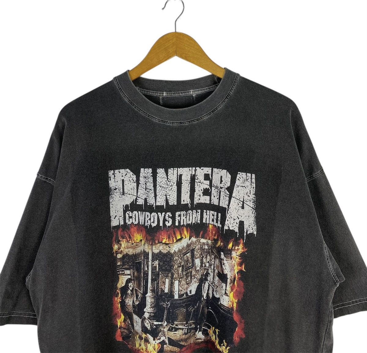 Japanese Brand Rare🔥Vintage Pantera Band Shirt Big Logo Spell Out Size US XL / EU 56 / 4 - 3 Thumbnail