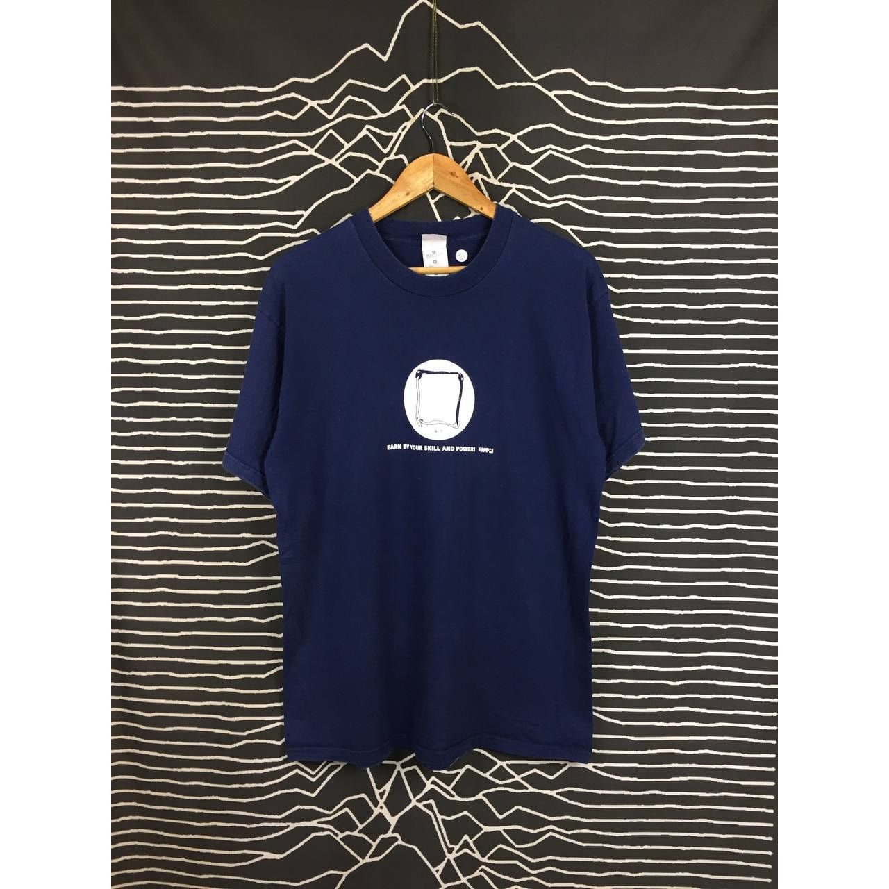 Fruit Of The Loom × Vintage Vtg Y2K Earn By Your Skill And Power Typography Graphic Tee Size US L / EU 52-54 / 3 - 2 Thumbnail