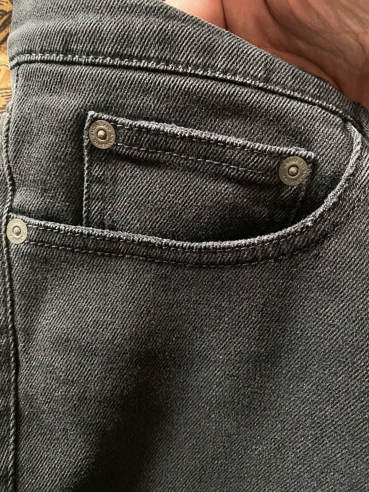 Givenchy Givenchy Black Distressed Cut Jeans 31 Size US 31 - 7 Thumbnail