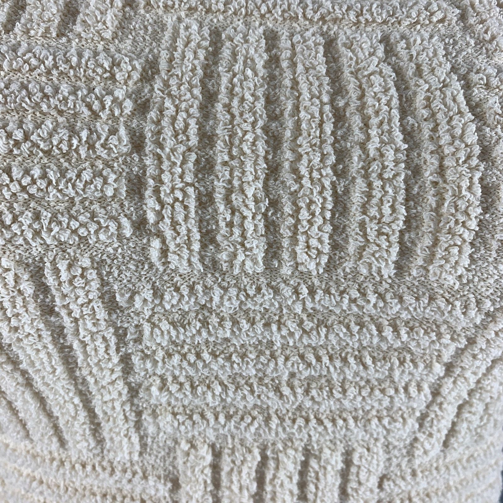 Bottega Veneta BOTTEGA VENETA Cream Cotton Blend Textured One Shoulder Size XS / US 0-2 / IT 36-38 - 2 Thumbnail