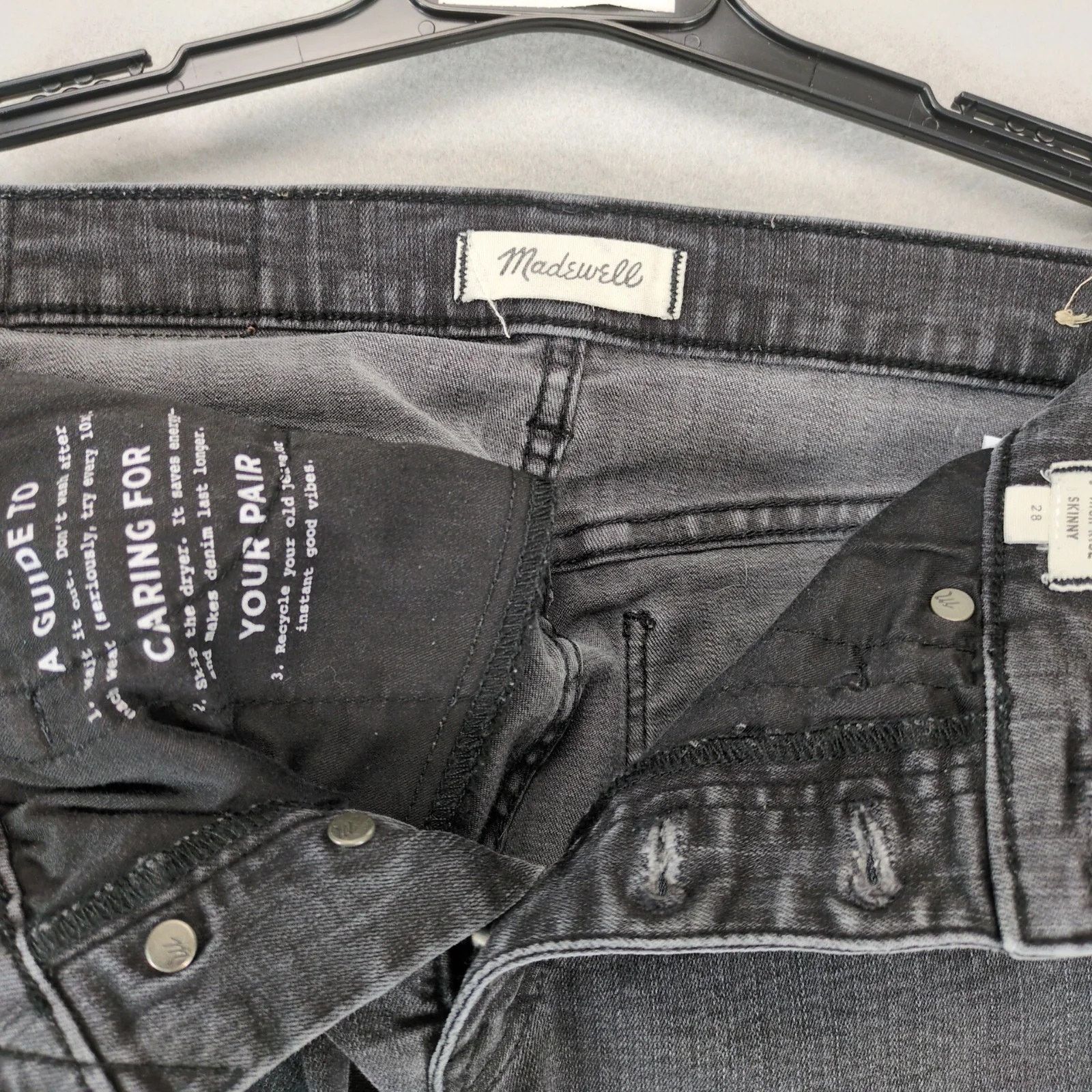 Madewell Madewell 9" High Rise Skinny Jeans Women's 28x27" Button Fly Size 28" / US 6 / IT 42 - 4 Thumbnail