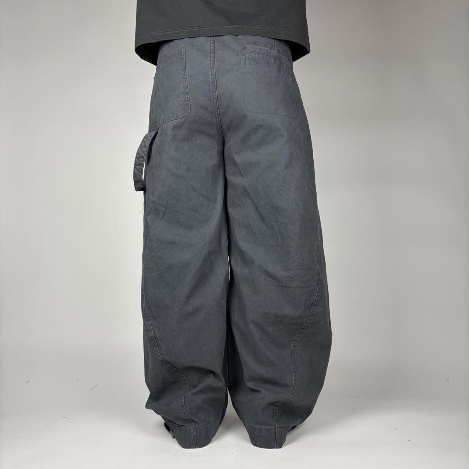 Other Grey Balloon Pleated Workwear Pants Size US 34 / EU 50 - 4 Thumbnail