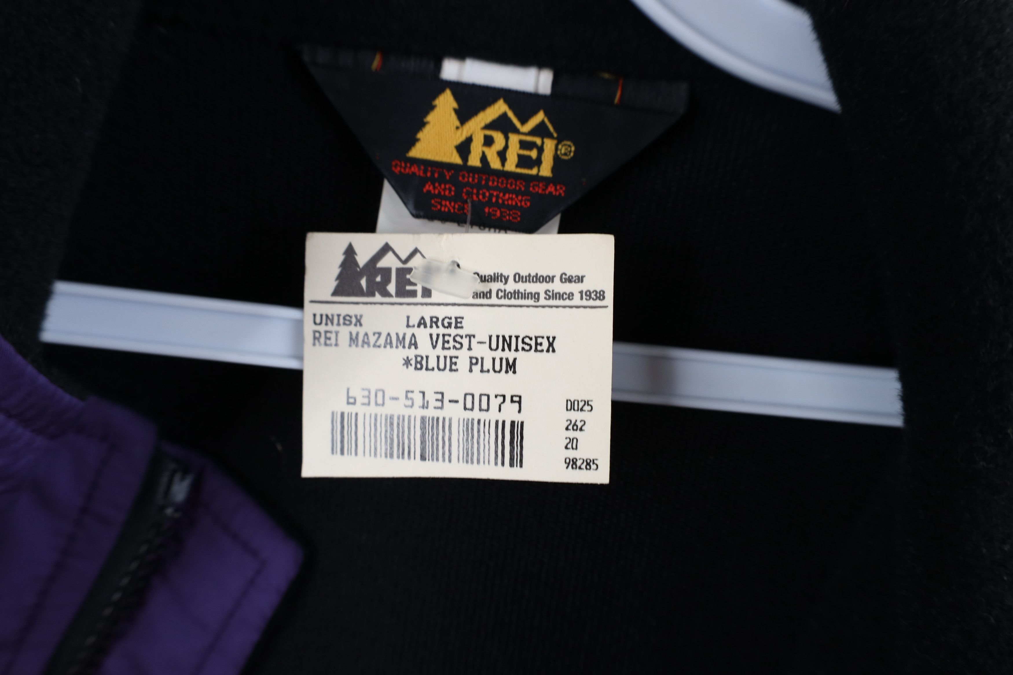 Vintage Deadstock Vintage 90s REI Full Zip Vest Jacket Purple USA Size US L / EU 52-54 / 3 - 5 Thumbnail