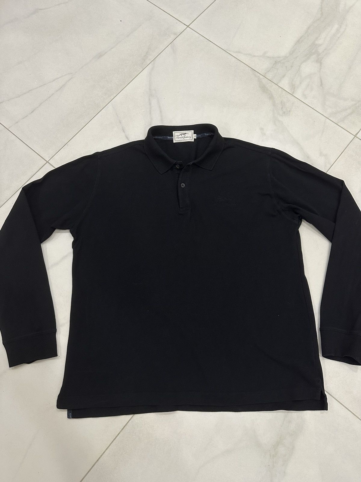 Burberry Vintage Burberry Long Sleeve Polo Size US XL / EU 56 / 4 - 1 Thumbnail
