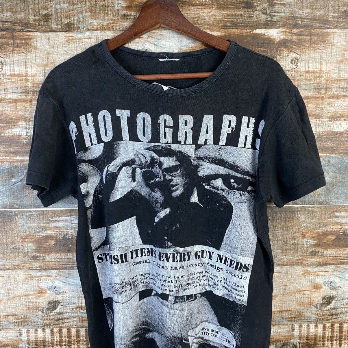 Vintage DL Japanese Brand Black T-Shirt #C1182 Size M / US 6-8 / IT 42-44 - 2 Thumbnail