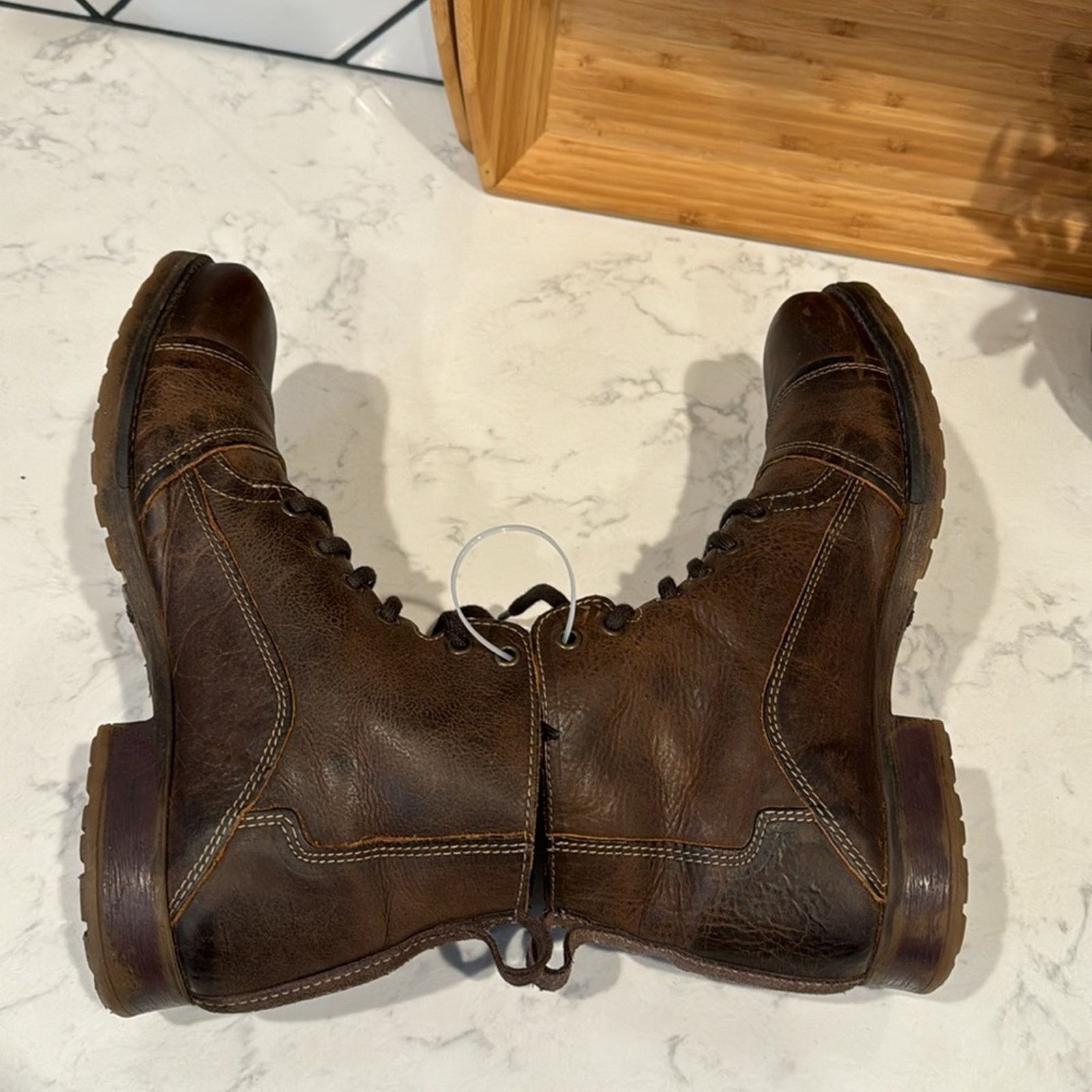 Other Type Z Harvey brown leather broken in manly rugged size 10 Size US 10 / EU 43 - 6 Thumbnail