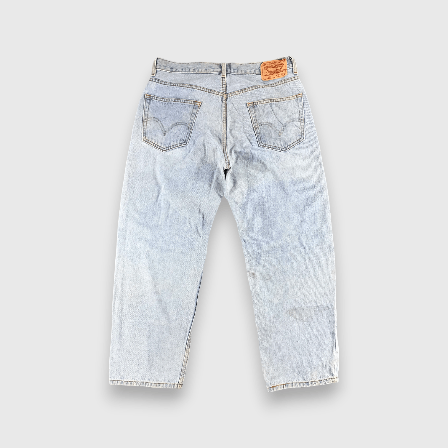 Levi's Vintage Light Wash Levis 550 Jeans- J1367 Size US 34 / EU 50 - 2 Thumbnail