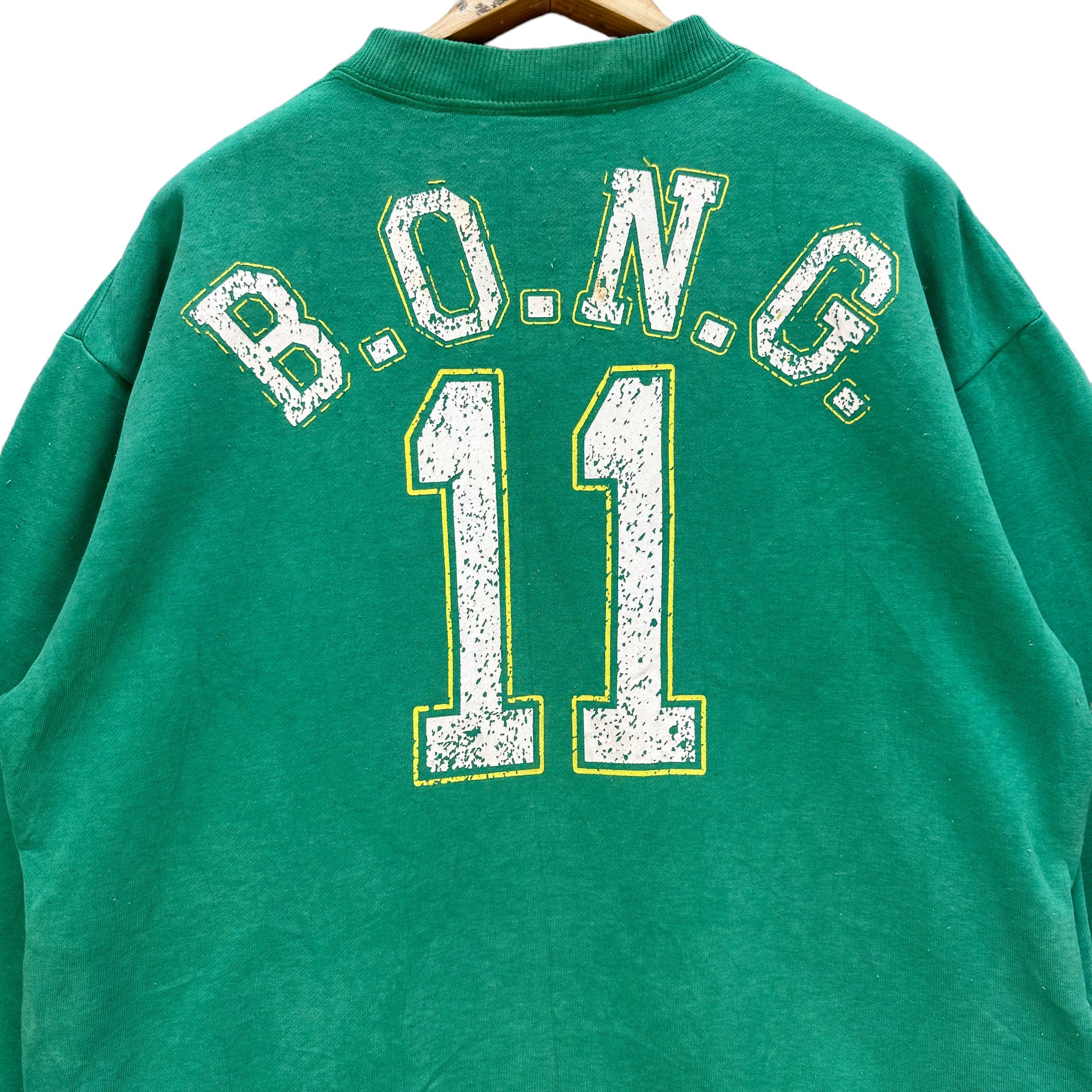 Japanese Brand BONG UK INTERNATIONAL BOG LOGO SWEATSHIRTS #7734-167 Size US L / EU 52-54 / 3 - 14 Thumbnail