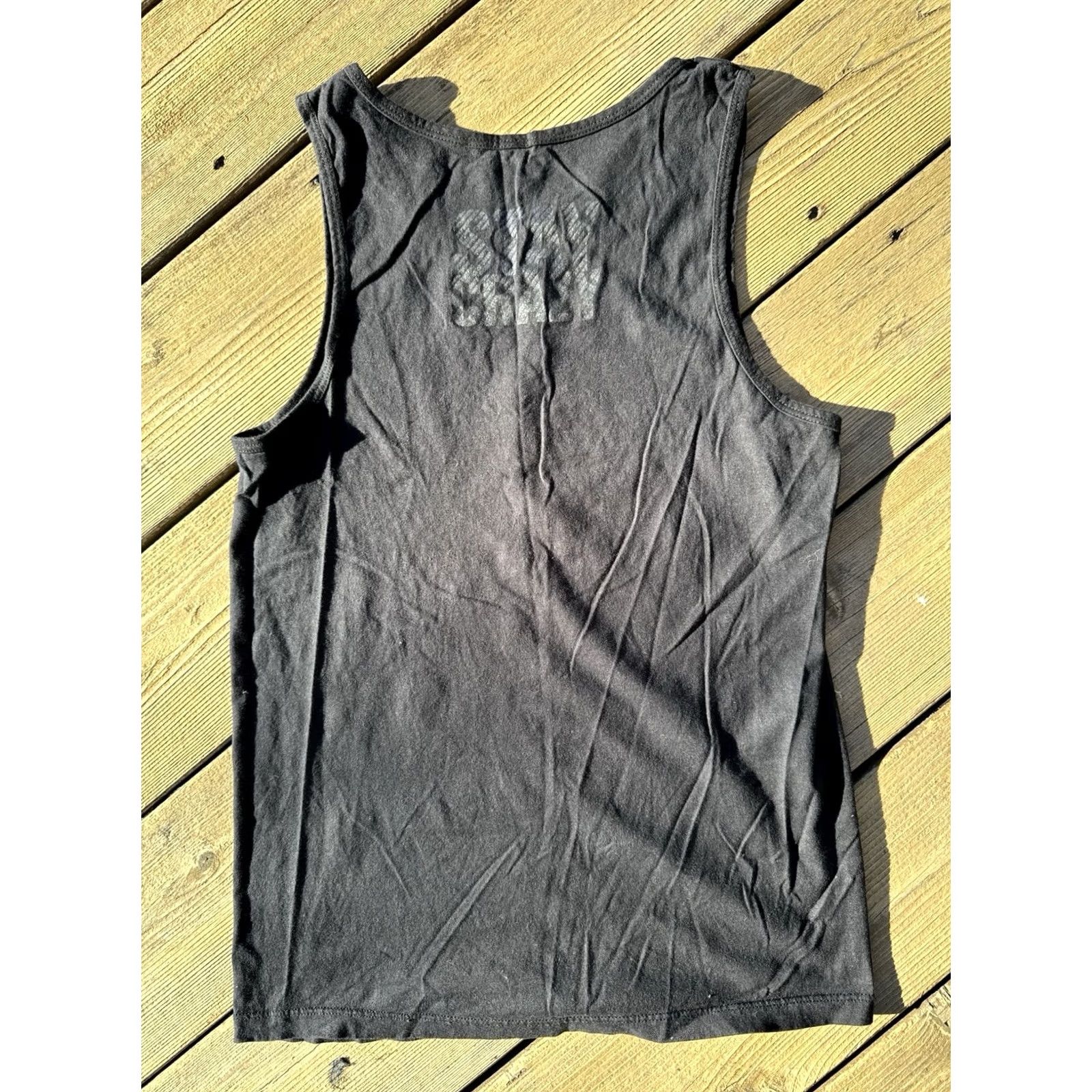 Vintage Cant Stop Crazy Tank Tops Lot 4 Gym Training MMA Workout Mens S M Black Charcoal Mint USA 90s? Size US M / EU 48-50 / 2 - 6 Thumbnail