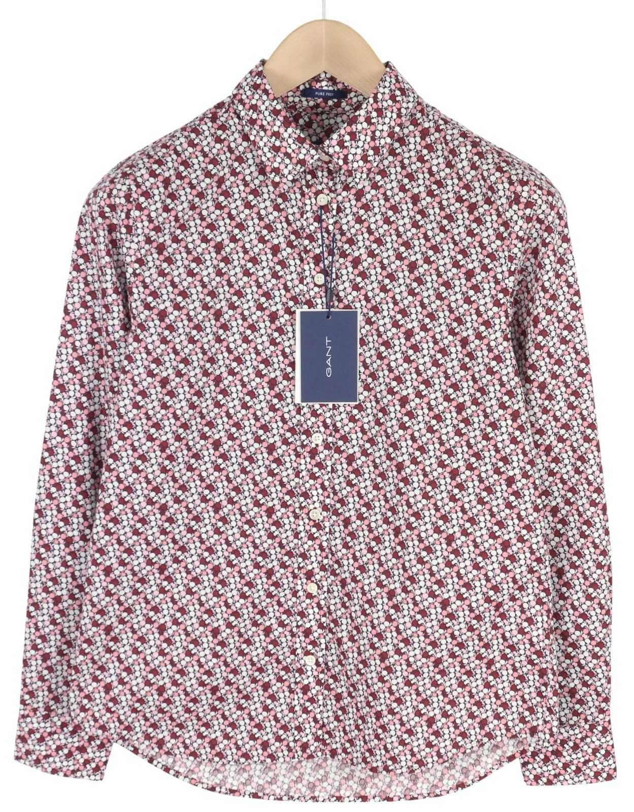 Gant AUTUNM PRINT EU34 Patterned Button-Up Shirt 84986 Size XS / US 0-2 / IT 36-38 - 1 Thumbnail