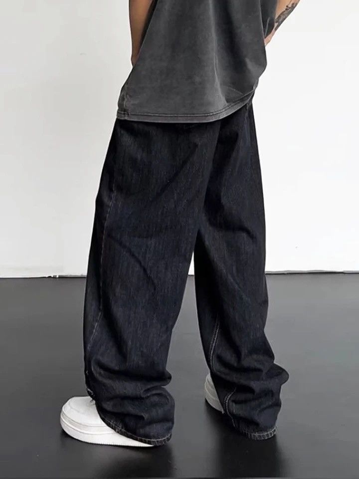 Other Frayed Hip-hop Jeans Torn Patchwork Trousers Loose Casual Size US 34 / EU 50 - 5 Thumbnail