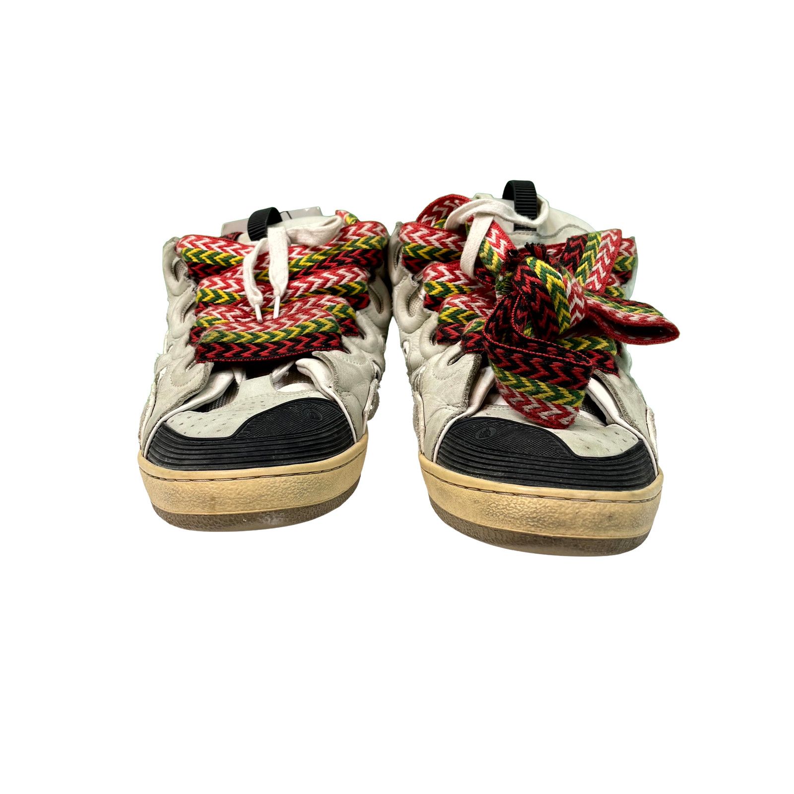 Lanvin Lanvin Curb Rasta Cream Sneakers Size US 12 / IT 42 - 2 Thumbnail