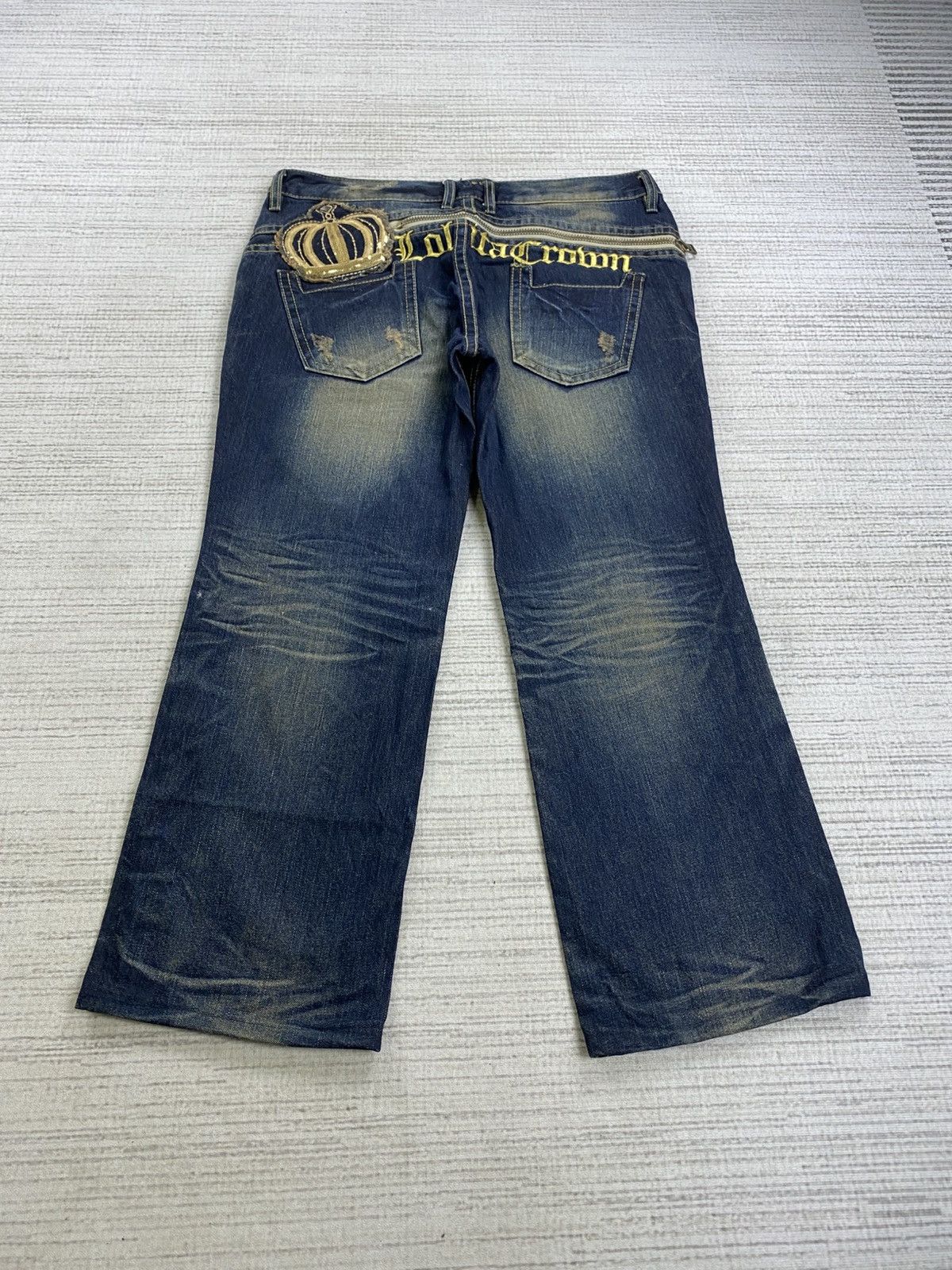 If Six Was Nine × Japanese Brand × Vintage Vintage Lolita Baggy Jeans Washes Distressed Denim Pants Size US 36 / EU 52 - 1 Thumbnail