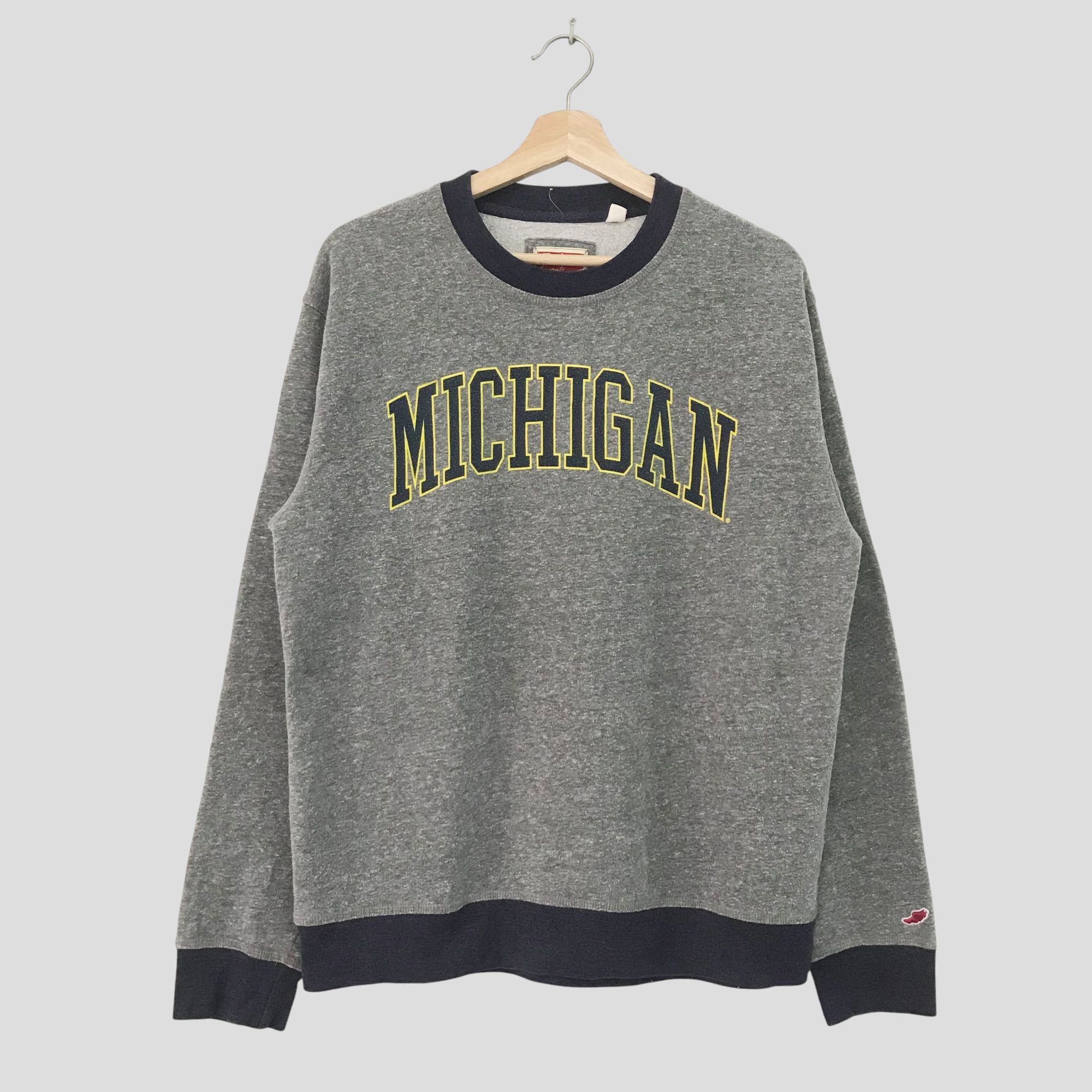 Vintage Vintage University Of Michigan Gray Sweatshirt - 376 Size US L / EU 52-54 / 3 - 1 Thumbnail