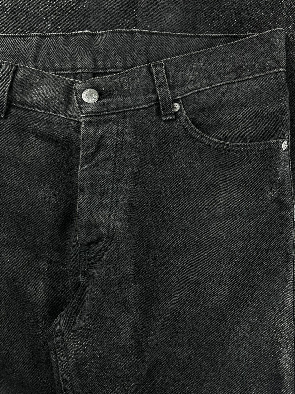 Helmut Lang SS99 Helmut Lang Wax Coated Denim Jeans Thrashed Size US 31 - 7 Thumbnail