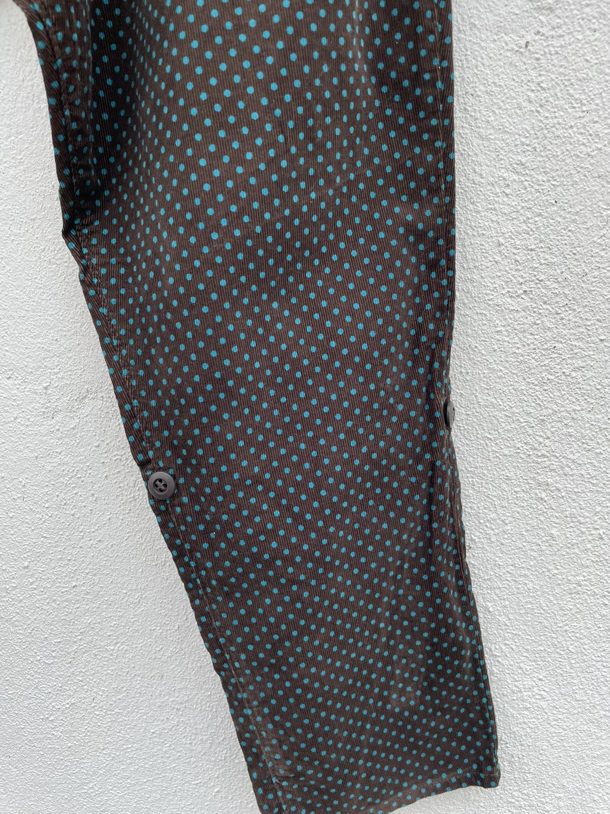Frapbois Vintage Frapbois Drop Crotch Polka Dot Corduroy Light Pants Size US 31 - 6 Thumbnail