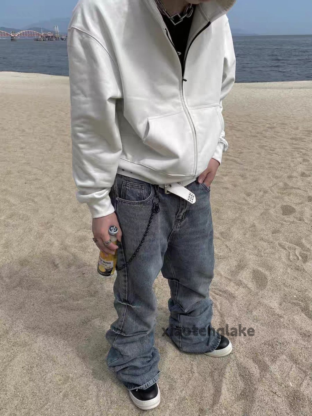 Japanese Brand × Vintage Washed faded cleanfit yuppie bootcut flared flared jeans Size US 34 / EU 50 - 3 Thumbnail