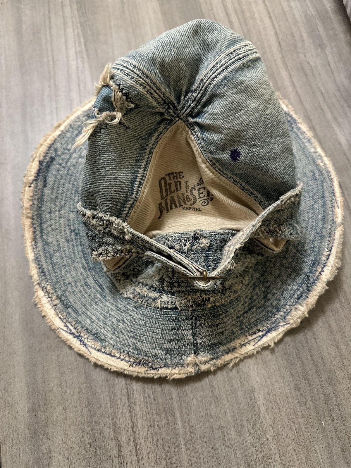 Kapital Kountry Kapital Kountry denim bucket hat Size ONE SIZE - 2 Thumbnail