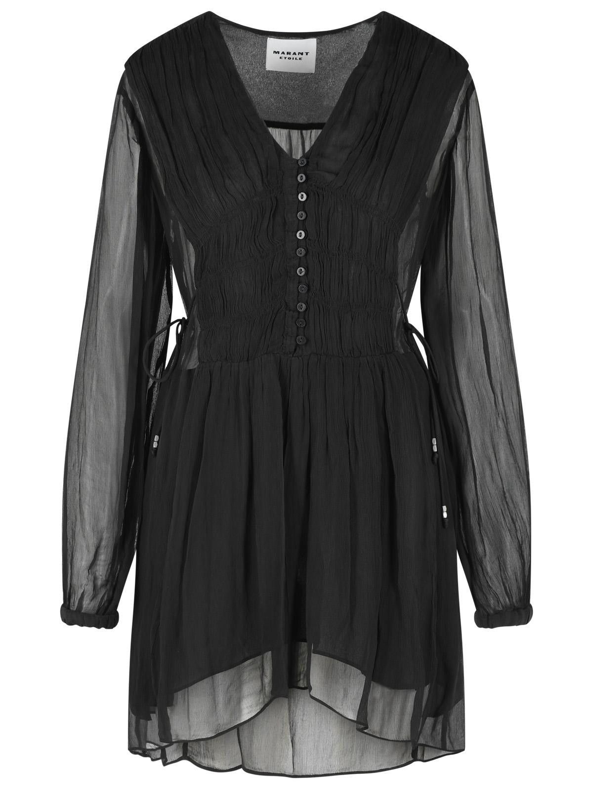 Isabel Marant Etoile ISABEL MARANT ETOILE 'Loriena' Black Viscose Dress Size XS / US 0-2 / IT 36-38 - 1 Thumbnail
