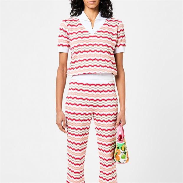 Missoni o1g2r1mq1124 V Neck Knit Top Sweater in Multicolor Size M / US 6-8 / IT 42-44 - 4 Thumbnail