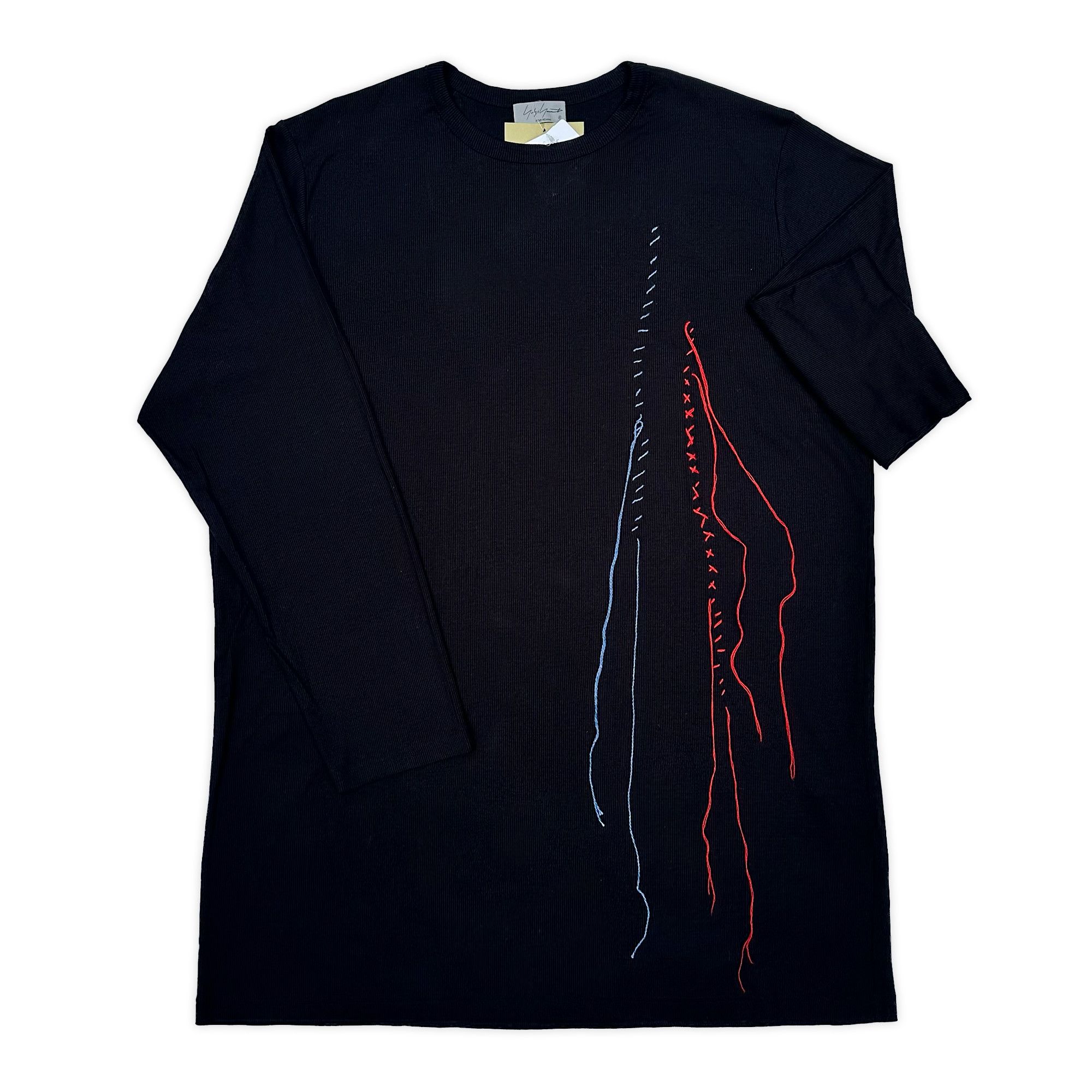 Yohji Yamamoto Pour Homme Embroidery Sweater Size US M / EU 48-50 / 2 - 2 Thumbnail