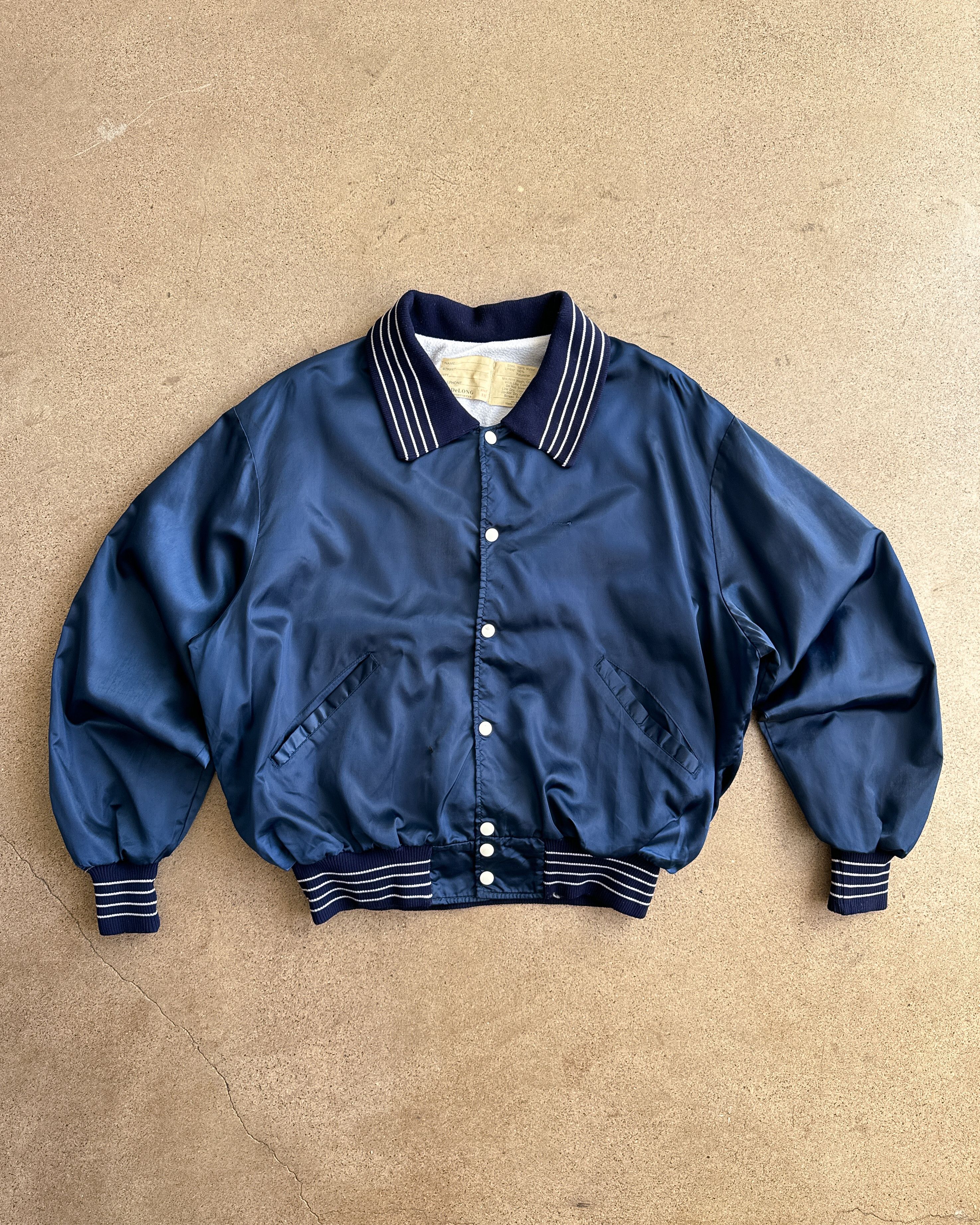 Vintage Vintage 80s Delong Nylon Satin Jacket Blue 2XL Photographer Size US XXL / EU 58 / 5 - 1 Thumbnail